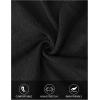 MEROKEETY Women’s Fall Long Lantern Sleeve Cardigan Sweaters Casual Button Down Crewneck Open Front Coat(Black)