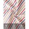 MEROKEETY Women’s Fall Long Sleeve Striped Henley Tops V Neck Dressy Casual Loose Shirt 2025 Trendy Blouse(Beige)
