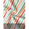 MEROKEETY Women’s Fall Long Sleeve Striped Henley Tops V Neck Dressy Casual Loose Shirt 2025 Trendy Blouse(Green Red)