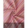 MEROKEETY Women’s Fall Long Sleeve Striped Henley Tops V Neck Dressy Casual Loose Shirt 2025 Trendy Blouse(Pink)