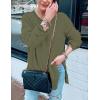 MEROKEETY Women’s Fall Winter Oversized Pullover Sweater Spring Casual Loose Crew Neck Long Sleeve Side Split Jumper Tops(Green)
