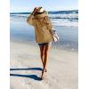 MEROKEETY Women’s Fall Winter Oversized Pullover Sweater Spring Casual Loose Crew Neck Long Sleeve Side Split Jumper Tops(Khaki)
