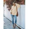 MEROKEETY Women’s Fall Winter Sweaters Casual Loose Cozy Sweater Tops Pullover Jumper 2025 Fashion Outfits(Beige)
