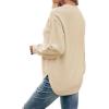 MEROKEETY Women’s Fall Winter Sweaters Casual Loose Cozy Sweater Tops Pullover Jumper 2025 Fashion Outfits(Beige)