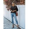 MEROKEETY Women’s Fall Winter Sweaters Casual Loose Cozy Sweater Tops Pullover Jumper 2025 Fashion Outfits(Black)
