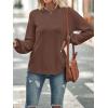 MEROKEETY Women’s Fall Winter Sweaters Casual Loose Cozy Sweater Tops Pullover Jumper 2025 Fashion Outfits(Coffee)