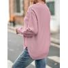 MEROKEETY Women’s Fall Winter Sweaters Casual Loose Cozy Sweater Tops Pullover Jumper 2025 Fashion Outfits(Dustypink)