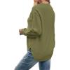 MEROKEETY Women’s Fall Winter Sweaters Casual Loose Cozy Sweater Tops Pullover Jumper 2025 Fashion Outfits(Green)