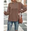 MEROKEETY Women’s Fall Winter Sweaters Casual Loose Cozy Sweater Tops Pullover Jumper 2025 Fashion Outfits(Mocha)