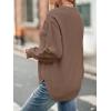 MEROKEETY Women’s Fall Winter Sweaters Casual Loose Cozy Sweater Tops Pullover Jumper 2025 Fashion Outfits(Mocha)
