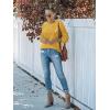 MEROKEETY Women’s Fall Winter Sweaters Casual Loose Cozy Sweater Tops Pullover Jumper 2025 Fashion Outfits(Mustard)