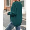 MEROKEETY Women’s Fall Winter Sweaters Casual Loose Cozy Sweater Tops Pullover Jumper 2025 Fashion Outfits(Tealgreen)