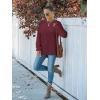 MEROKEETY Women’s Fall Winter Sweaters Casual Loose Cozy Sweater Tops Pullover Jumper 2025 Fashion Outfits(Wine)