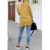 MEROKEETY Womens Long Sleeve Open Front Cardigans Chunky Knit Draped Sweaters Outwear(Mustard)
