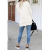 MEROKEETY Womens Long Sleeve Open Front Cardigans Chunky Knit Draped Sweaters Outwear(White)