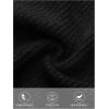 MEROKEETY Women’s Off Shoulder Sweater 2025 Fall Cute Bell Long Sleeve Ribbed Knit Winter Pullover Knit Outfits(Black)