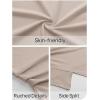 MEROKEETY Women’s Summer Asymmetrical Tops 2026 Short Sleeve Boat Neck Ruched Slim Going Out T-Shirts Trendy Y2K Clothes(Apricot)