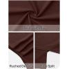 MEROKEETY Women’s Summer Asymmetrical Tops 2026 Short Sleeve Boat Neck Ruched Slim Going Out T-Shirts Trendy Y2K Clothes(Coffee)