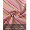 MEROKEETY Women’s Summer Tank Tops 2026 Striped V Neck Sleeveless Casual Henley Shirts Colourful Button Cami Tee(Pink)