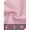 MEROKEETY Women’s Sweaters Fall 2025 Button Down Lace Casual Business Long Sleeve Crewneck Trendy Winter Pullover Sweater Top(Pink)
