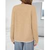 MEROKEETY Women’s Tie Front Bow Cardigan Sweaters 2025 Long Sleeve Chunky Knit Cute Trendy Fall Winter Coats(Camel)