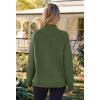 MEROKEETY Women’s Turtleneck Long Sleeve Sweater 2025 Fall Cozy Knit Loose Casual Trendy Pullover Tops Winter Clothes(Armygreen)