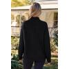 MEROKEETY Women’s Turtleneck Long Sleeve Sweater 2025 Fall Cozy Knit Loose Casual Trendy Pullover Tops Winter Clothes(Black)