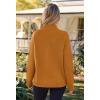 MEROKEETY Women’s Turtleneck Long Sleeve Sweater 2025 Fall Cozy Knit Loose Casual Trendy Pullover Tops Winter Clothes(Brown)