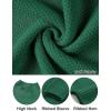 MEROKEETY Women’s Turtleneck Long Sleeve Sweater 2025 Fall Cozy Knit Loose Casual Trendy Pullover Tops Winter Clothes(Forestgreen)
