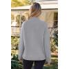 MEROKEETY Women’s Turtleneck Long Sleeve Sweater 2025 Fall Cozy Knit Loose Casual Trendy Pullover Tops Winter Clothes(Grey)
