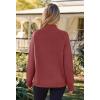 MEROKEETY Women’s Turtleneck Long Sleeve Sweater 2025 Fall Cozy Knit Loose Casual Trendy Pullover Tops Winter Clothes(Mauve)
