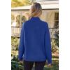 MEROKEETY Women’s Turtleneck Long Sleeve Sweater 2025 Fall Cozy Knit Loose Casual Trendy Pullover Tops Winter Clothes(Royalblue)