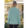 MEROKEETY Women’s Turtleneck Long Sleeve Sweater 2025 Fall Cozy Knit Loose Casual Trendy Pullover Tops Winter Clothes(Sage)