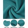 MEROKEETY Women’s Turtleneck Long Sleeve Sweater 2025 Fall Cozy Knit Loose Casual Trendy Pullover Tops Winter Clothes(Teal)