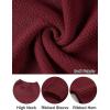 MEROKEETY Women’s Turtleneck Long Sleeve Sweater 2025 Fall Cozy Knit Loose Casual Trendy Pullover Tops Winter Clothes(Wine)