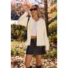 MEROKEETY Women’s Winter Fall Long Sleeve Cardigan Sweater 2026 Crew Neck Button Open Front Chunky Knit Outfits(Beige)
