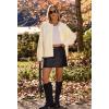 MEROKEETY Women’s Winter Fall Long Sleeve Cardigan Sweater 2026 Crew Neck Button Open Front Chunky Knit Outfits(Beige)