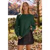 MEROKEETY Women’s Winter Fall Long Sleeve Cardigan Sweater 2026 Crew Neck Button Open Front Chunky Knit Outfits(Green)