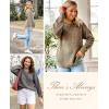 MEROKEETY Women’s Winter Fall Long Sleeve Tunic Sweaters 2026 Casual Trendy Crew Neck Waffle Knit Pullover Tops Jumper(Khaki)