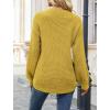 MEROKEETY Women’s Winter Fall Long Sleeve Tunic Sweaters 2026 Casual Trendy Crew Neck Waffle Knit Pullover Tops Jumper(Mustard)