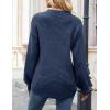 MEROKEETY Women’s Winter Fall Long Sleeve Tunic Sweaters 2026 Casual Trendy Crew Neck Waffle Knit Pullover Tops Jumper(Navy)