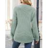 MEROKEETY Women’s Winter Fall Long Sleeve Tunic Sweaters 2026 Casual Trendy Crew Neck Waffle Knit Pullover Tops Jumper(Sage)