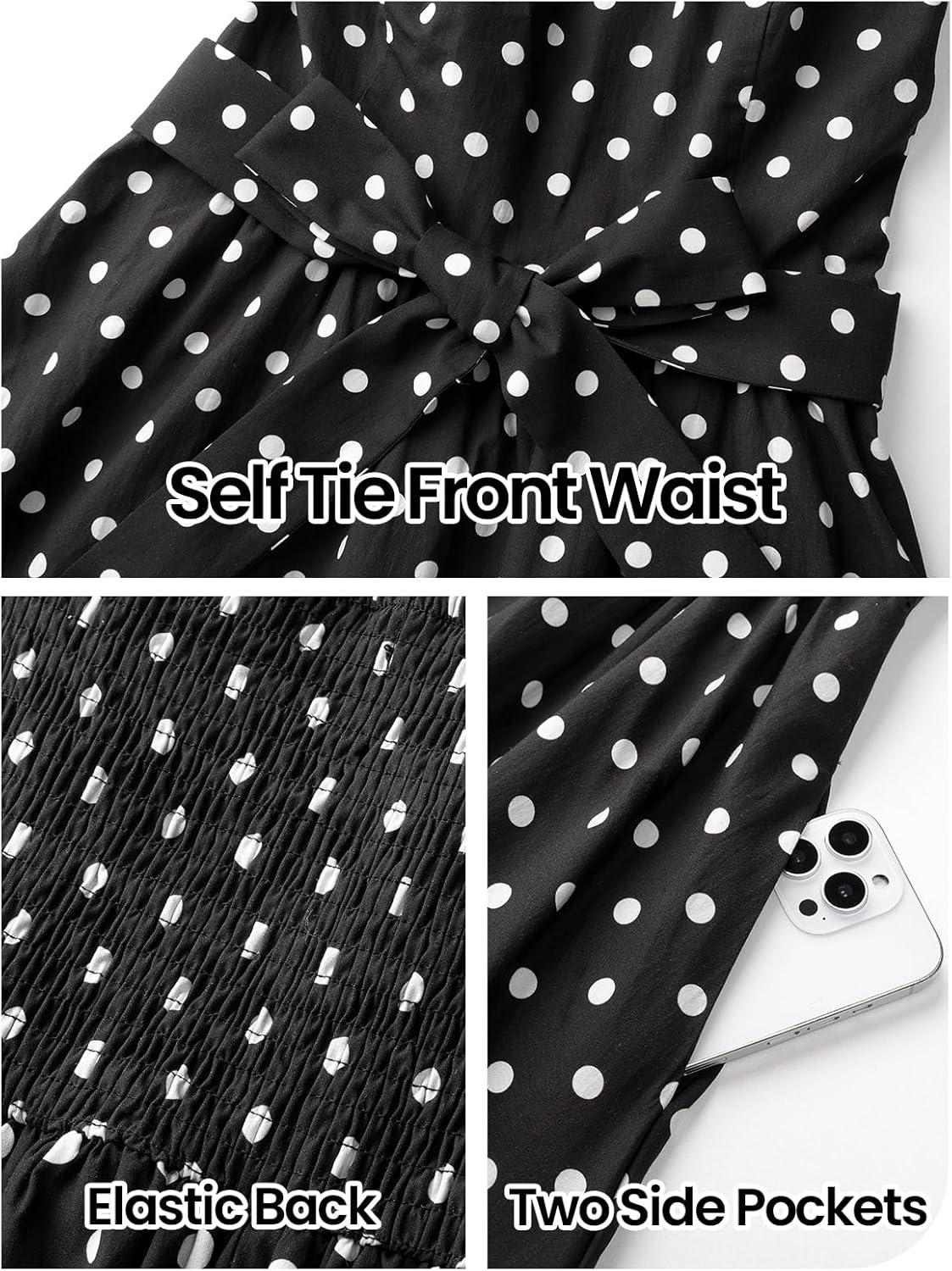 imageMEROKEETY Womens 2026 Summer Floral Strapless Maxi Dress Boho Tube Smocked Tie Wedding Guest Cocktail Long DressesBlack