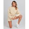 MEROKEETY 2026 Spring Lounge Sets for Women Oversized Batwing Sleeve Casual Top and Shorts 2 Piece Outfits Sweat Set(Apricot)