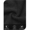 MEROKEETY Cardigan Sweaters for Women Fall Long Sleeve Cable Knit Button Open Front Casual Outerwear Coat(Black)