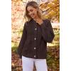 MEROKEETY Cardigan Sweaters for Women Fall Long Sleeve Cable Knit Button Open Front Casual Outerwear Coat(Coffee)