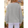 MEROKEETY Cardigan Sweaters for Women Fall Long Sleeve Cable Knit Button Open Front Casual Outerwear Coat(Gray)