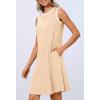 MEROKEETY Summer Spring Sun Dress for Women 2026 Beach Vacation Casual Sundress Sleeveless Tank Dresses Resort Cruise Wear(Apricot2)