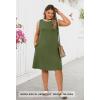 MEROKEETY Summer Spring Sun Dress for Women 2026 Beach Vacation Casual Sundress Sleeveless Tank Dresses Resort Cruise Wear(Armygreen)