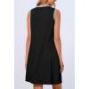 MEROKEETY Summer Spring Sun Dress for Women 2026 Beach Vacation Casual Sundress Sleeveless Tank Dresses Resort Cruise Wear(Black)